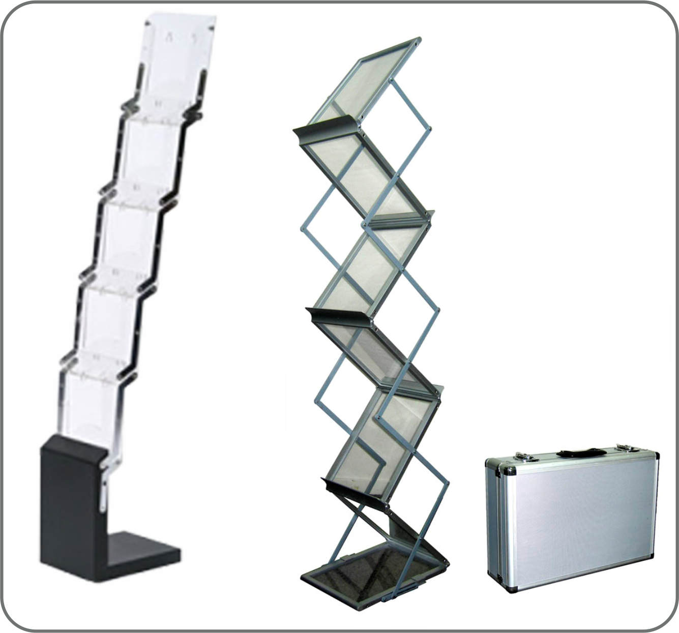 brochure stands in Lagos