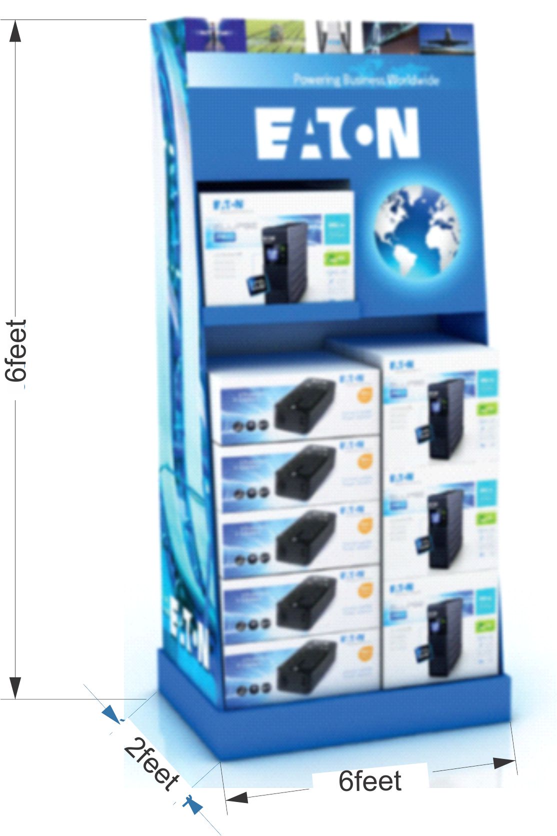 Point of sales display cabinets branding in Lagos