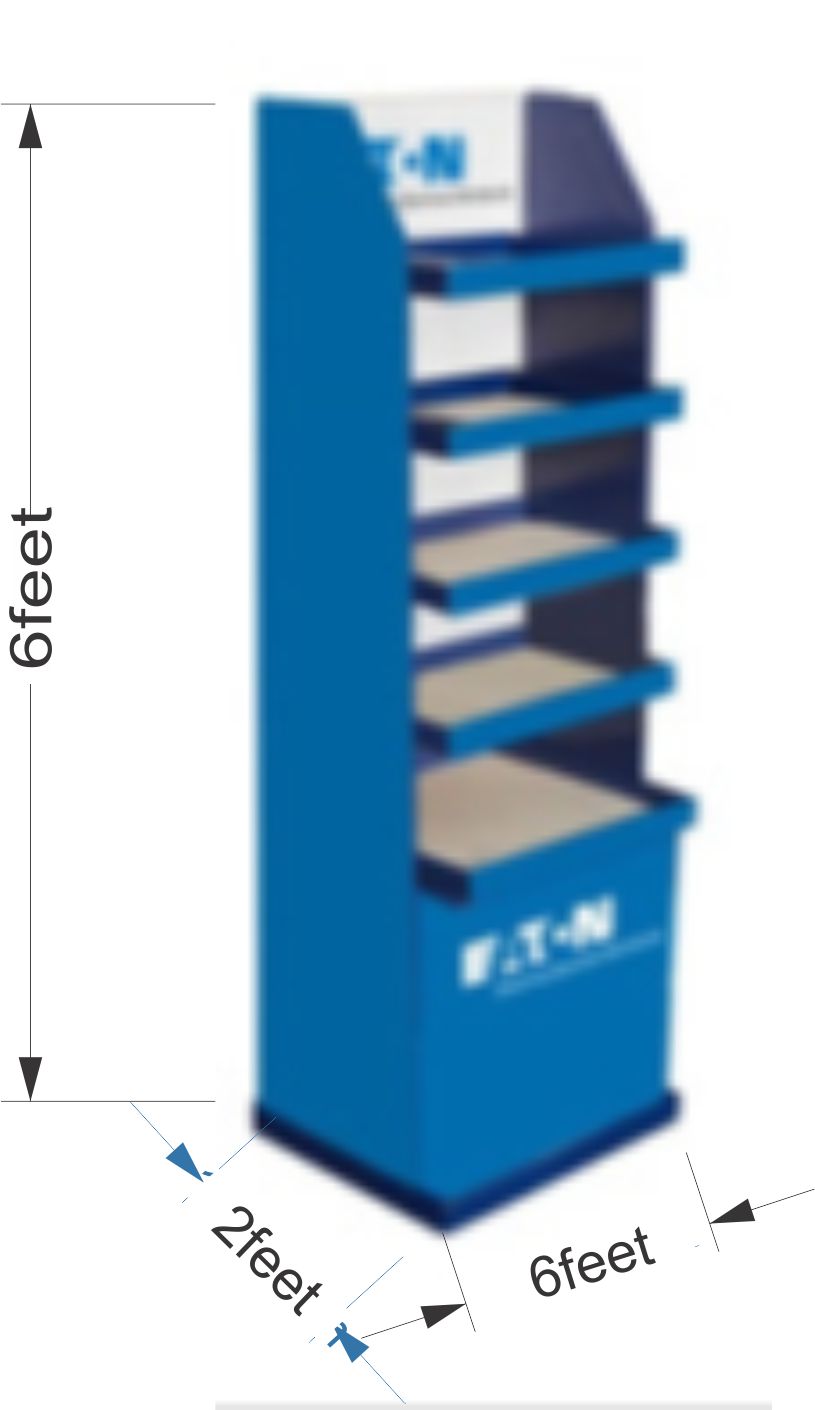 Point of sales display cabinets branding in Lagos