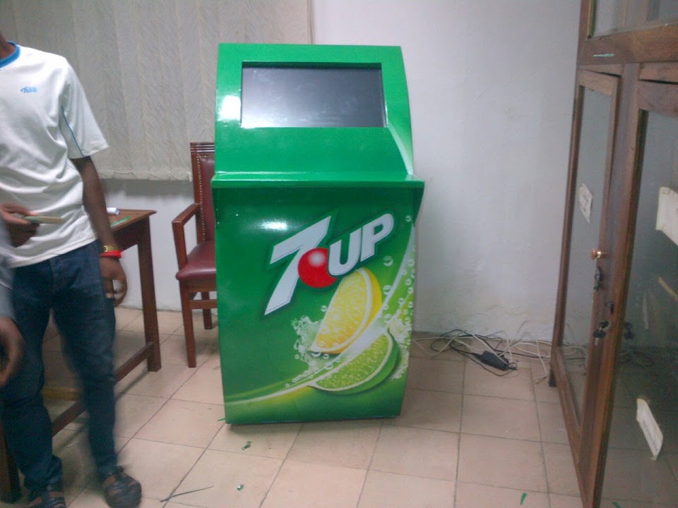 Point of sales display cabinets branding in Lagos