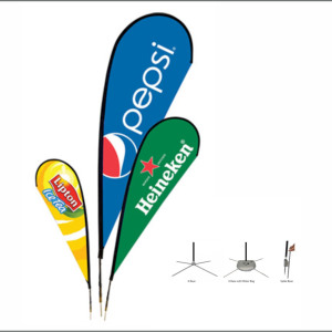 Tear drop banners in Lagos